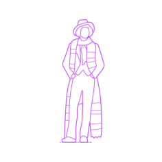 Pop Culture Doctor Who 4Th Doctor Stencil Svg Design File, Free Vectors File
